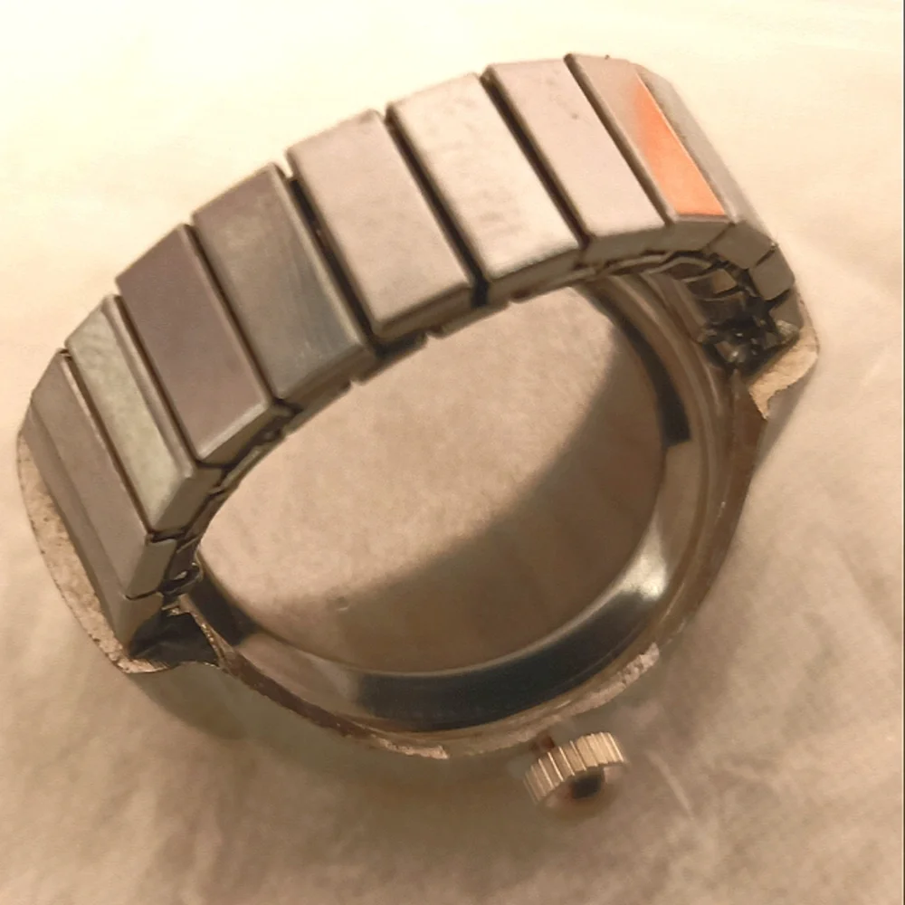 New Silver Stretchable Watch ⌚ Ring, size 7 to 11